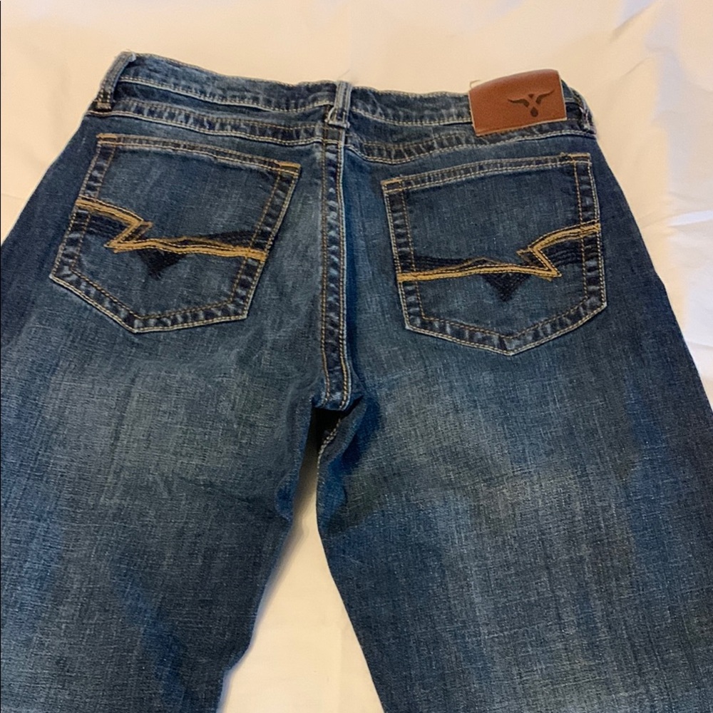 Wrangler Blue Bootcut Jeans - Picture 3 of 7